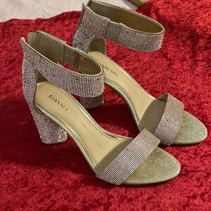 Gianni Bini Silver Women's Heeled Sandals